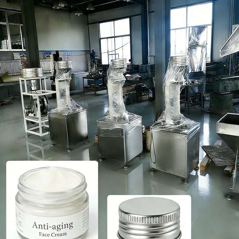 Σειρά παραγωγής κρέμας προσώπου κατά της γήρανσης με σπείρωμα